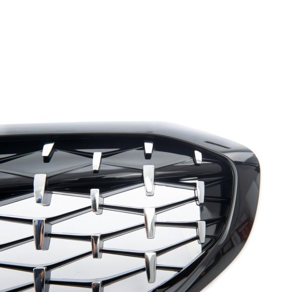Diamant Wabengrill Kühlergril Schwarz Glanz Chrom Sport passend für BMW 3er G20 G21