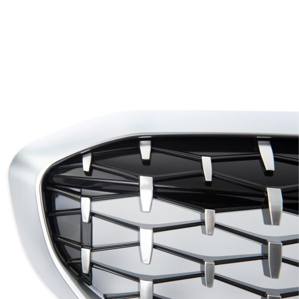 Sportgrill Kühlergrill passend für BMW 3er G20 / G21 19-22 Hochglanz schwarz/Matt silber