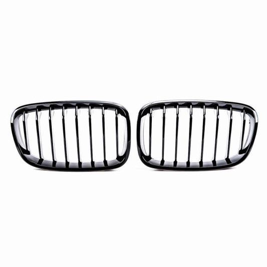 Set Performance Kühlergrill passend für BMW 1er F20 F21 Bj 11-15 passend Schwarz Glanz