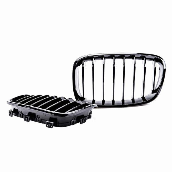 Set Performance Kühlergrill passend für BMW 1er F20 F21 Bj 11-15 passend Schwarz Glanz
