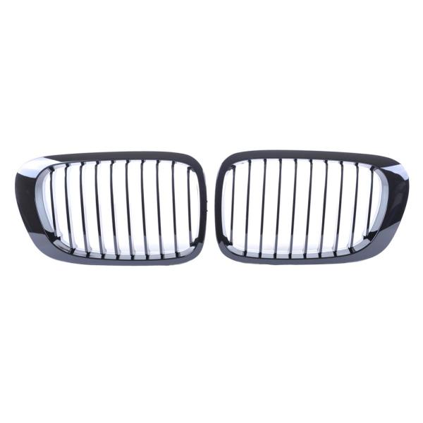 Set Sport Kühlergrill Performance schwarz glanz passend für BMW E46 Coupe Cabrio 99-03