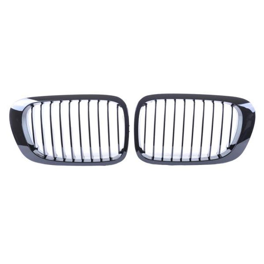 Set Sport Kühlergrill Performance schwarz glanz passend für BMW E46 Coupe Cabrio 99-03
