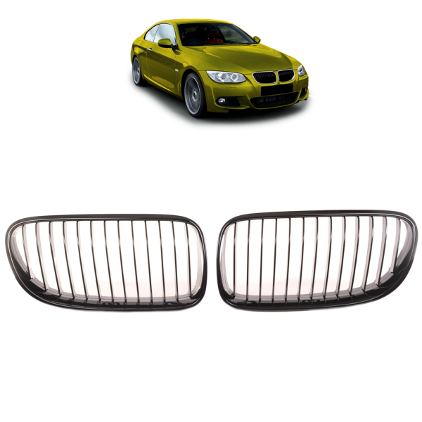 Sport-Performance Kühlergrill schwarz Glanz passt passend für BMW E92 E93 LCI ab 10-14