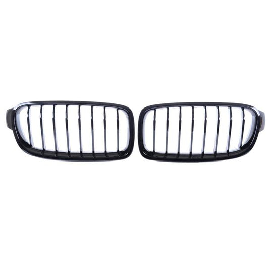 Kühlergrill Sport-Performance komplett hochglanz Schwarz passt passend für BMW F30 F31