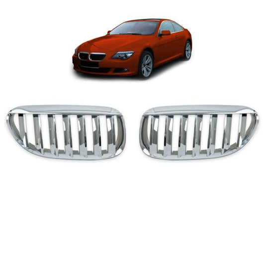 Kühlergrill / Sportgrill chrom passend für BMW 6er E63 E64 03-10 alle Modelle