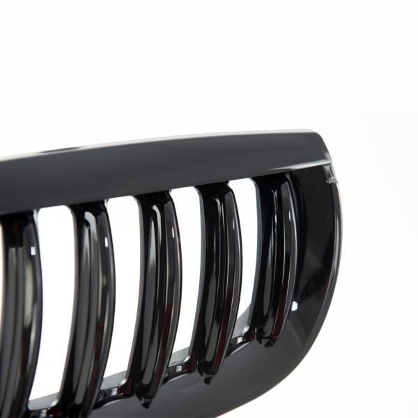 Kühlergrill / Sportgrill passend für BMW X3 E83 03-06 schwarz glanz