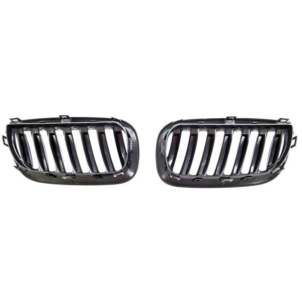 Kühlergrill / Sportgrill passend für BMW X3 E83 03-06 schwarz glanz