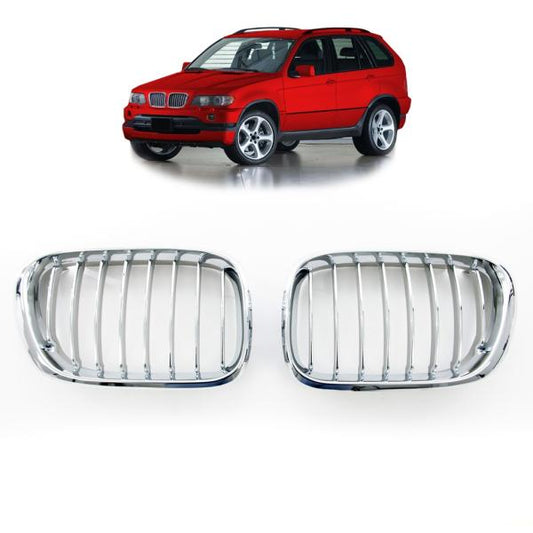 Kühlergrill / Sportgrill chrom passend für BMW X5 E53 99-03