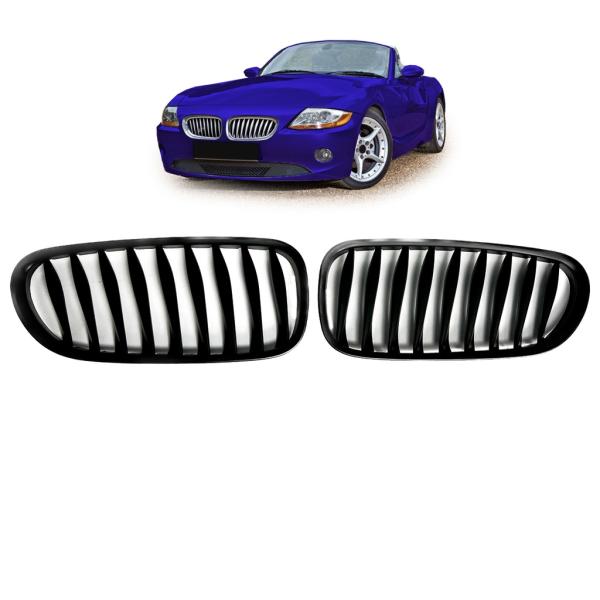Kühlergrill / Sportgrill schwarz/ Matt passend für BMW Z4 E85 E86 02-08 alle Modelle