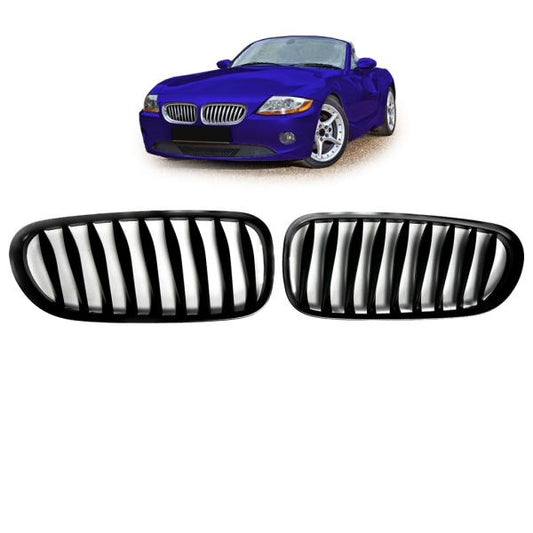 Kühlergrill / Sportgrill schwarz/ Matt passend für BMW Z4 E85 E86 02-08 alle Modelle