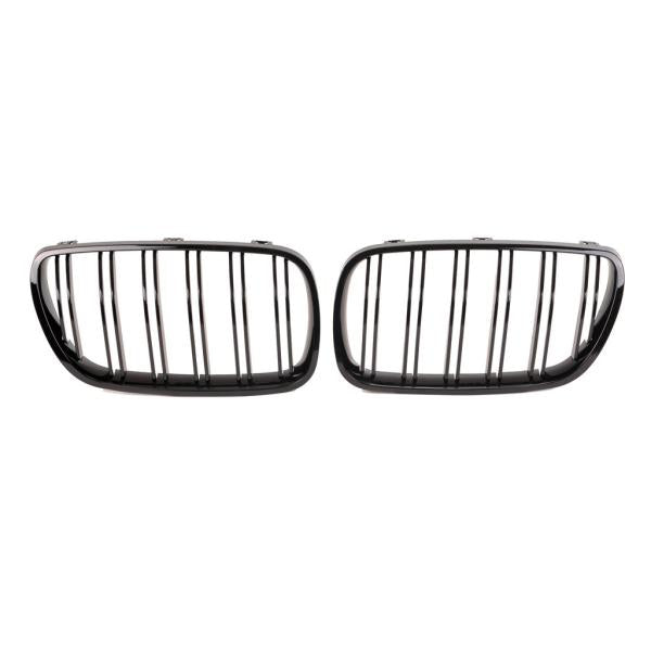 Kühlergrill SET Schwarz Hochglanz Doppelsteg passend für BMW X3 E83 LCI 06-11