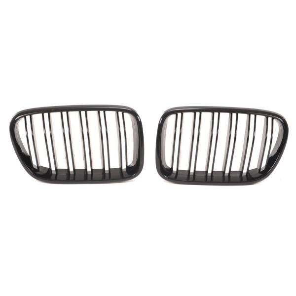Doppelsteg KÜHLERGRILL SET Schwarz Glanz Sport passt passend für BMW X3 F25 10-14