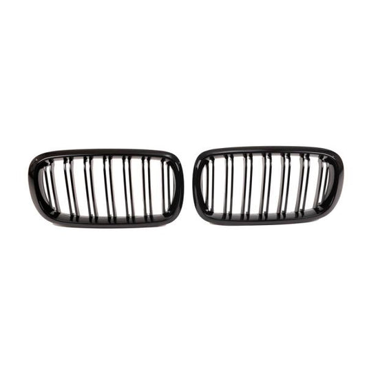 Kühlergrill Frontgrill passend für BMW X5 F15 / X6 F16 13-17 Doppelsteg Schwarz Glanz