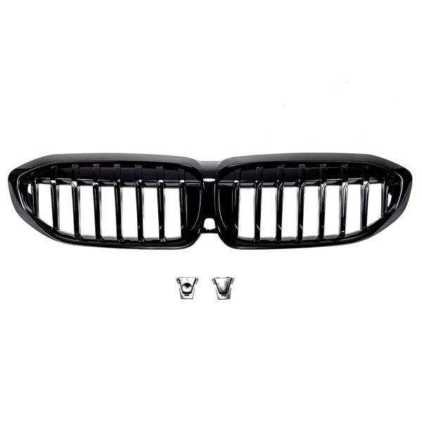 Set Performance Kühlergrill Schwarz Glanz passt auf passend für BMW 3er G20 G21 Sport +M