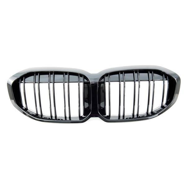 Sport Doppelsteg Kühlergrill hochglanz schwarz lackiert für alle passend für BMW 1er F40