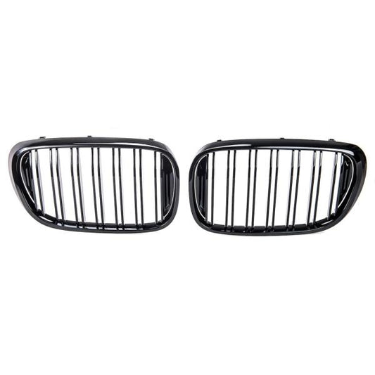 Doppelsteg Kühlergrill Schwarz GLANZ Performance passt passend für BMW 7er G11 G12 2014-2019