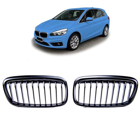 Sportgrill Kühlergrill passend für BMW 2er F45 14-18 Active Tourer Vorfacelift schwarz/Matt