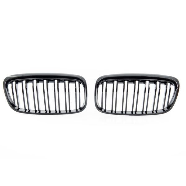 Set Doppelsteg Kühlergrill schwarz Glanz passend für BMW 2er Active Tourer F45