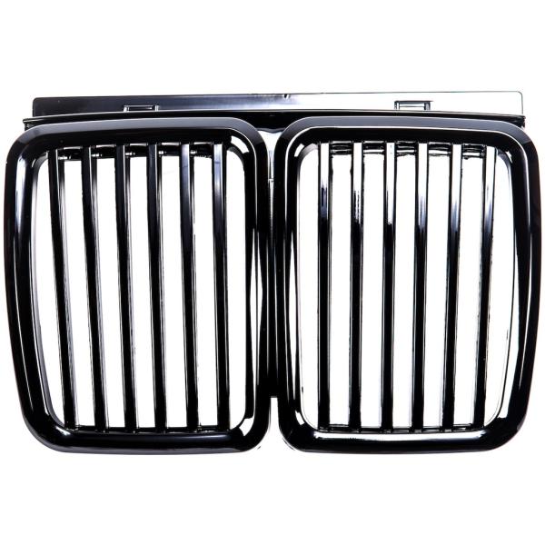 Satz Sport Kühlergrill passend für BMW 3er E30 passend in hochglanz Schwarz alle Modelle
