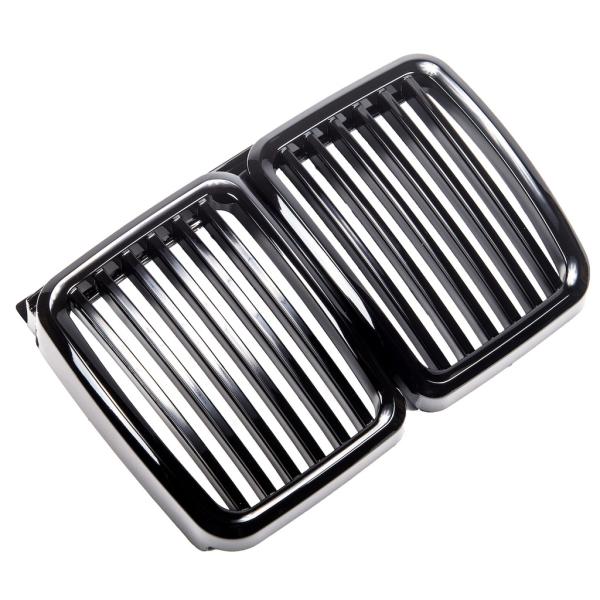 Satz Sport Kühlergrill passend für BMW 3er E30 passend in hochglanz Schwarz alle Modelle
