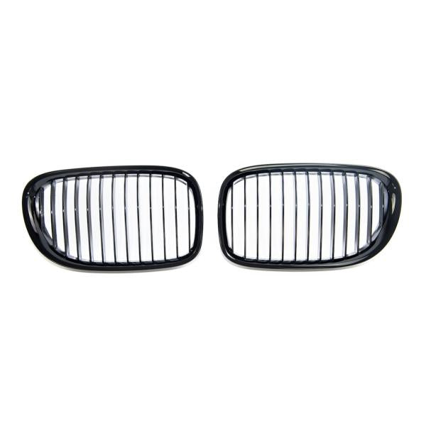 Sportgrill Kühlergrill Single passend für BMW 7er F01/ F02/ F03/ F04 08-15 Hochglanz schwarz