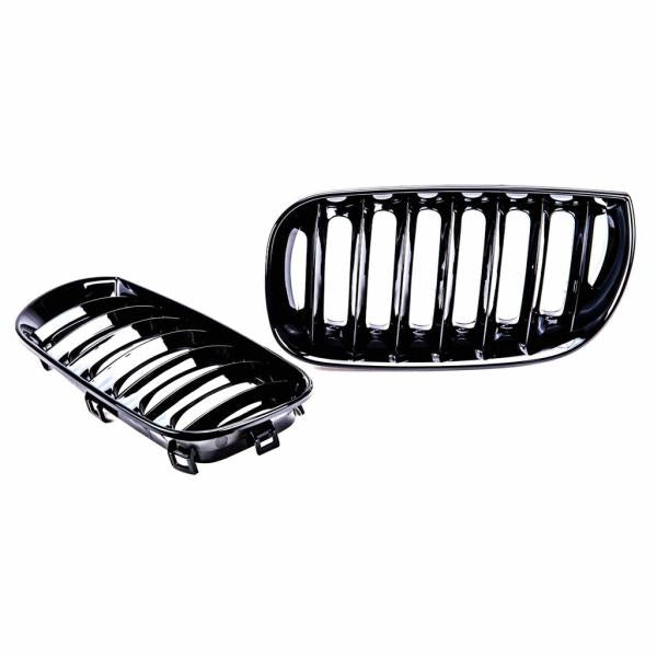Sportgrill Kühlergrill kompatibel mit passend für BMW X3 F83 03-06 Hochglanz schwarz