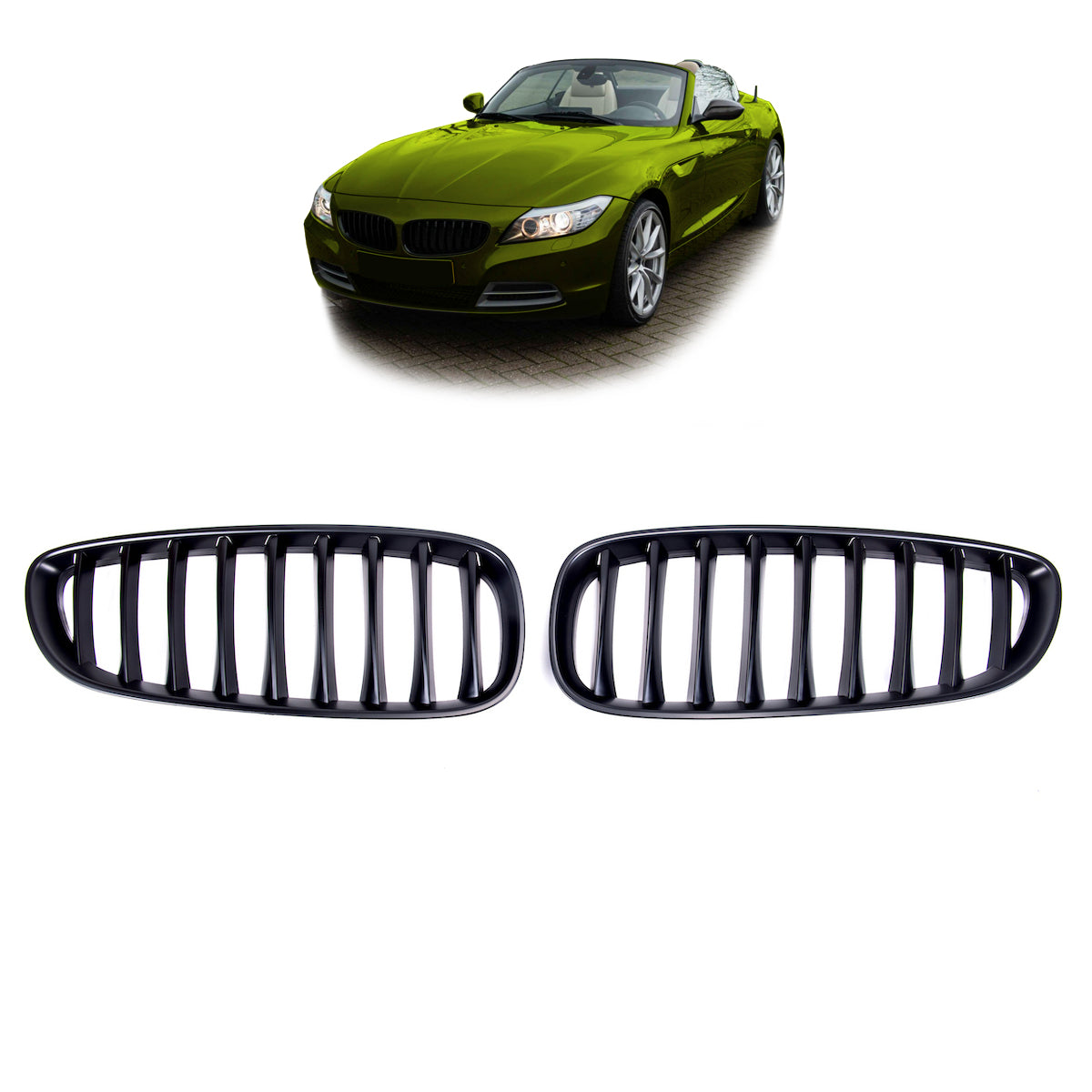 Matt Black Single Line Front Grille passend für BMW Z4 (E89) 2009-2016 – Bild 1