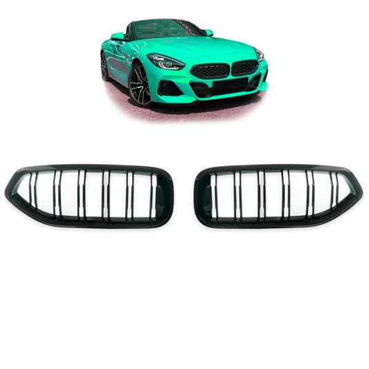 KÜHLERGRILL DOPPELSTEG GRILL PASST passend für BMW Z4 G29 AB 18 SCHWARZ GLANZ