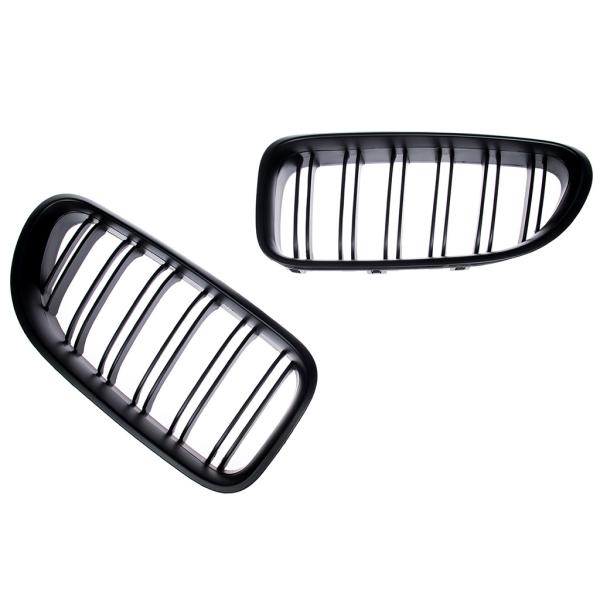 Sportgrill Kühlergrill Doppelsteg passend für BMW 6er F12 / F13 11-18 schwarz/Matt