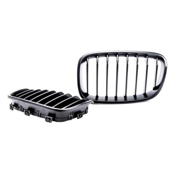 SET Performance Kühlergrill Grill Schwarz Matt passend für BMW 1er F20 F21 2011-2015