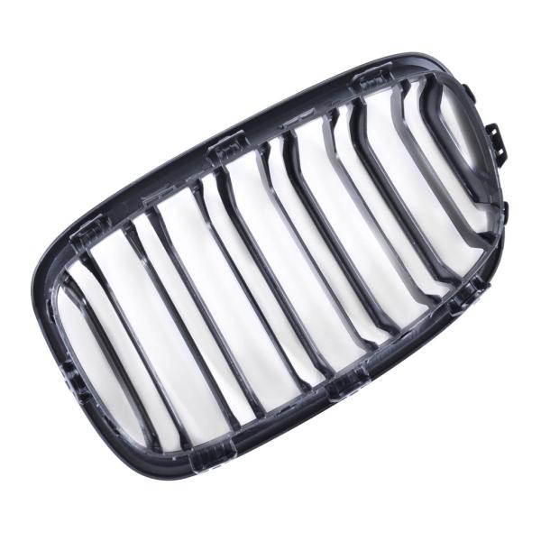Sportgrill Kühlergrill Doppelsteg passend für BMW 1er F20 / F21 11-15 glanz schwarz