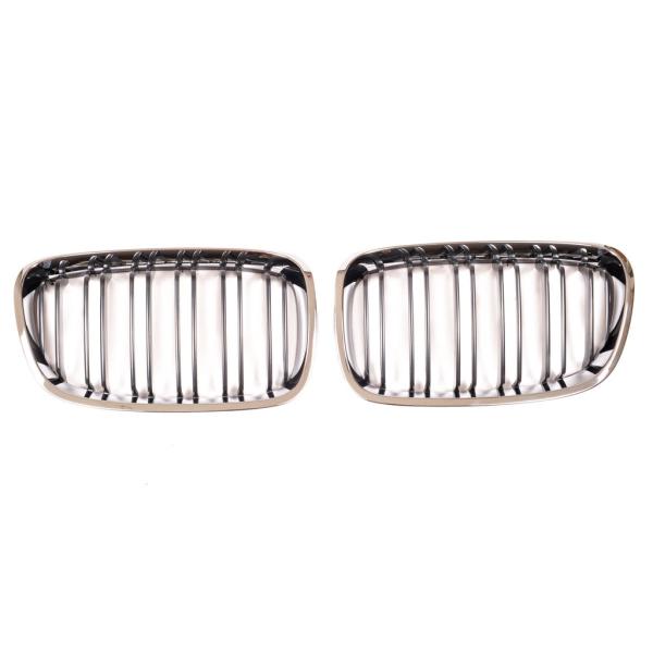 Sportgrill Kühlergrill Doppelsteg passend für BMW 1er F20 / F21 11-15 schwarz/chrom