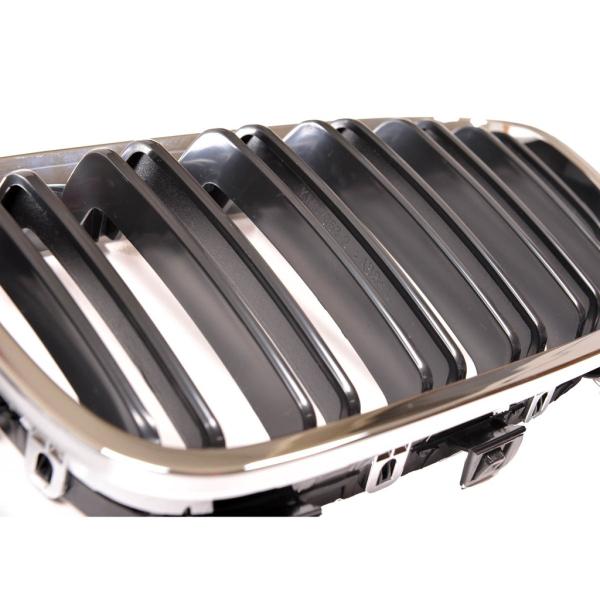 Sportgrill Kühlergrill Doppelsteg passend für BMW 1er F20 / F21 11-15 schwarz/chrom