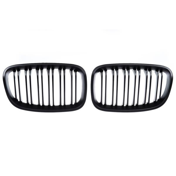 Sportgrill Kühlergrill Doppelsteg passend für BMW 1er F20 / F21 11-15 schwarz/Matt