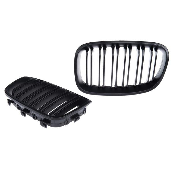 Sportgrill Kühlergrill Doppelsteg passend für BMW 1er F20 / F21 11-15 schwarz/Matt