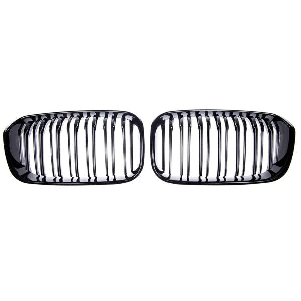 Sportgrill Kühlergrill Doppelsteg passend für BMW 1er F20 / F21 15-19 glanz schwarz