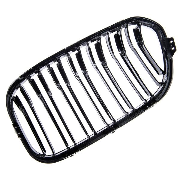 Sportgrill Kühlergrill Doppelsteg passend für BMW 1er F20 / F21 15-19 glanz schwarz