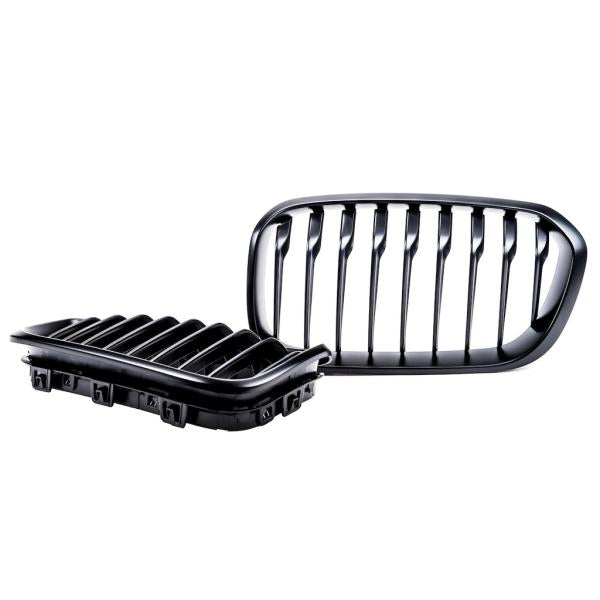 Sportgrill Kühlergrill Single passend für BMW 1er F20 / F21 15-19 schwarz/Matt