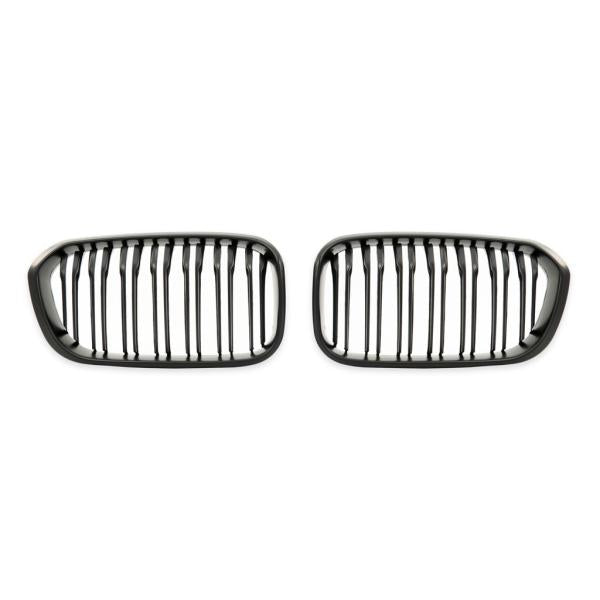 Sportgrill Kühlergrill Doppelsteg passend für BMW 1er F20 / F21 15-19 schwarz/Matt