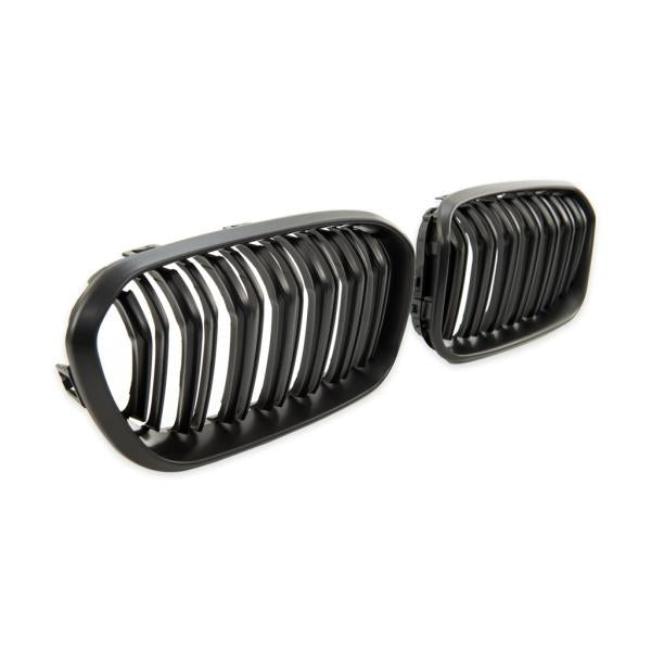 Sportgrill Kühlergrill Doppelsteg passend für BMW 1er F20 / F21 15-19 schwarz/Matt