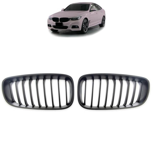 Sportgrill Kühlergrill Single passend für BMW 3er F34 Gran Turismo 13-20 schwarz/Matt