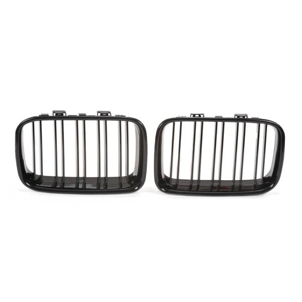 Sportgrill Kühlergrill Doppelsteg passend für BMW 3er E36  96-00 glanz schwarz