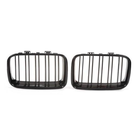 Sportgrill Kühlergrill Doppelsteg passend für BMW 3er E36  96-00 glanz schwarz