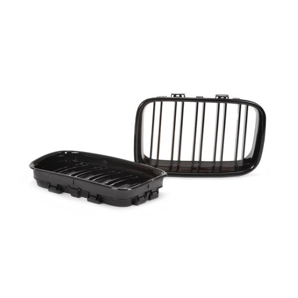 Sportgrill Kühlergrill Doppelsteg passend für BMW 3er E36  96-00 glanz schwarz