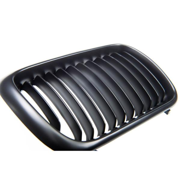 Sportgrill Kühlergrill Single passend für BMW 3er E36 96-00 schwarz/Matt