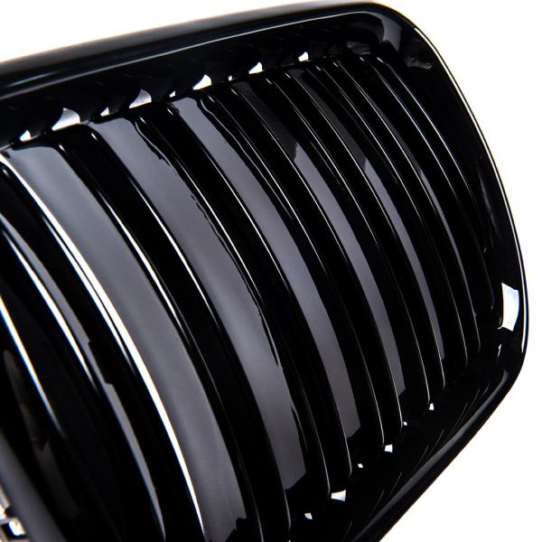 Sportgrill Kühlergrill Doppelsteg passend für BMW 3er E36  96-00 Hochglanz schwarz