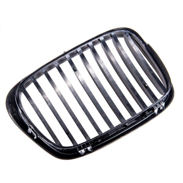 Sportgrill Kühlergrill Single passend für BMW 5er E39 95-03 Hochglanz schwarz