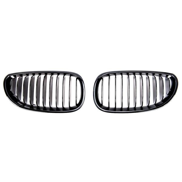 Sportgrill Kühlergrill Singel passend für BMW 5er E60 / E61 03-10 glanz schwarz