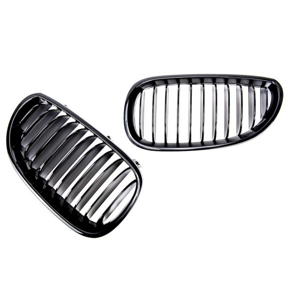 Sportgrill Kühlergrill Singel passend für BMW 5er E60 / E61 03-10 glanz schwarz