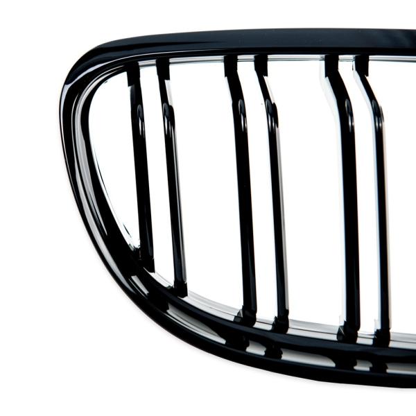 Sportgrill Kühlergrill Doppelsteg passend für BMW 3er E90 / E91 08-12 Hochglanz schwarz